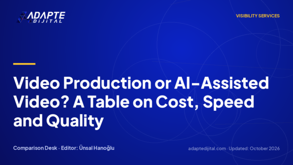 Video Production or AI-Assisted Video? A Table on Cost, Speed and Quality