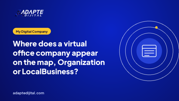 Where does a virtual office company appear on the map, Organization or LocalBusiness?