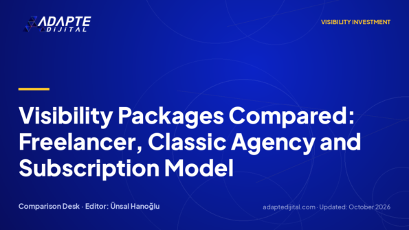 Visibility Packages Compared: Freelancer, Classic Agency and Subscription Model