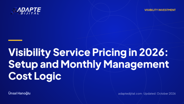 Visibility Service Pricing in 2026: Setup and Monthly Management Cost Logic