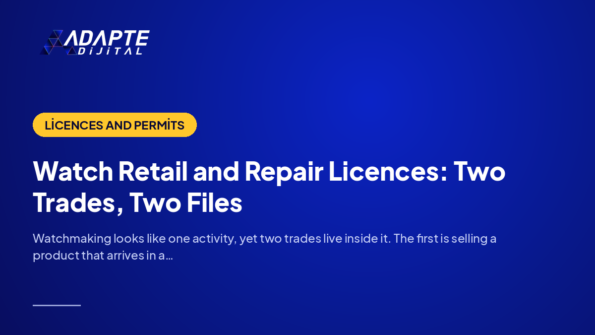 Watch Retail and Repair Licences: Two Trades, Two Files — Adapte Dijital cover image