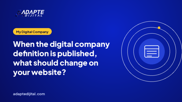 When the digital company definition is published, what should change on your website?
