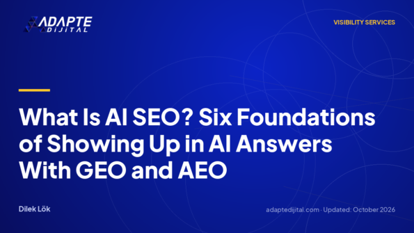What Is AI SEO? Six Foundations of Showing Up in AI Answers With GEO and AEO