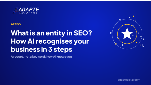 What is an entity in SEO? How AI recognises your business in 3 steps — Adapte Dijital cover image