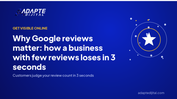 Why Google reviews matter: how a business with few reviews loses in 3 seconds — Adapte Dijital cover image