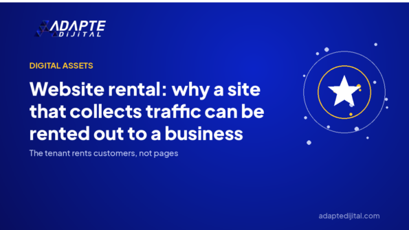 Website rental: why a site that collects traffic can be rented out to a business — Adapte Dijital cover image