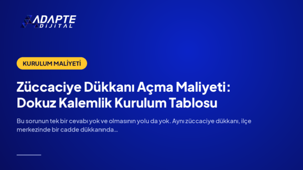 Züccaciye Dükkanı Açma Maliyeti: Dokuz Kalemlik Kurulum Tablosu — Adapte Dijital kapak görseli