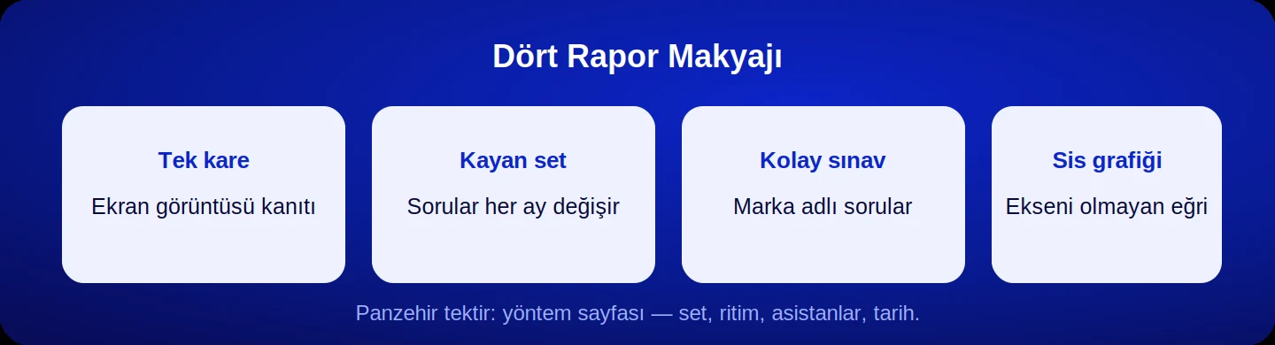 Rapor makyajının dört türü