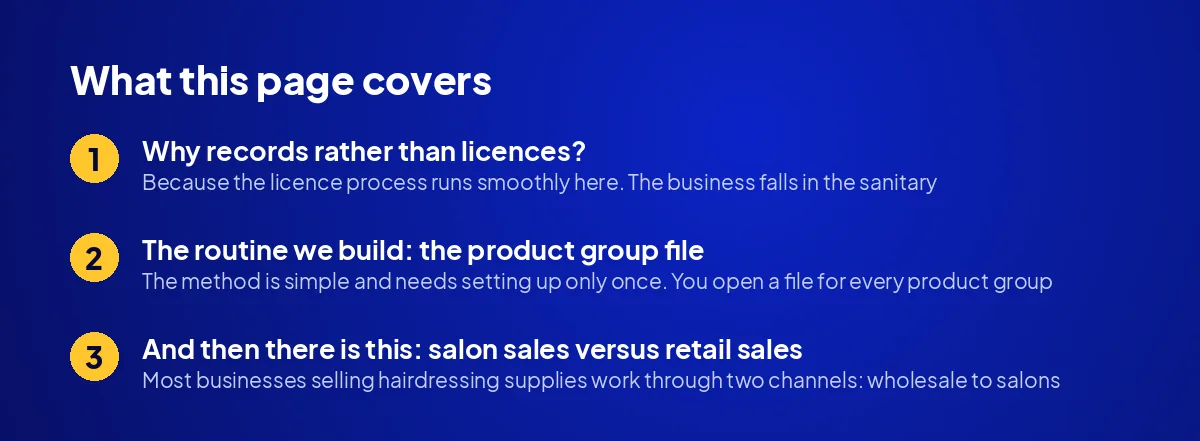 Record Keeping and Documents in Hairdressing Supply Sales