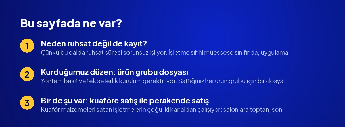 Kuaför Malzemeleri Satışında Belge ve Kayıt Düzeni