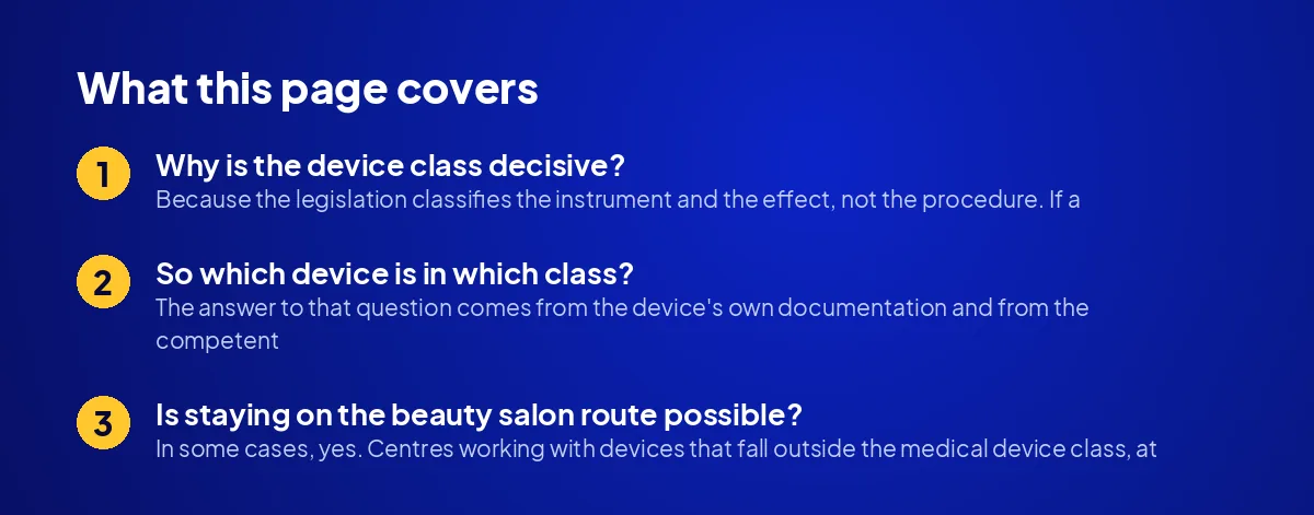 Is a Laser Hair Removal Centre a Beauty Salon or a Health Establishment?