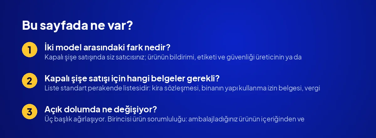 Parfümeri Ruhsatı: Kapalı Şişe Satışı mı, Açık Dolum mu?