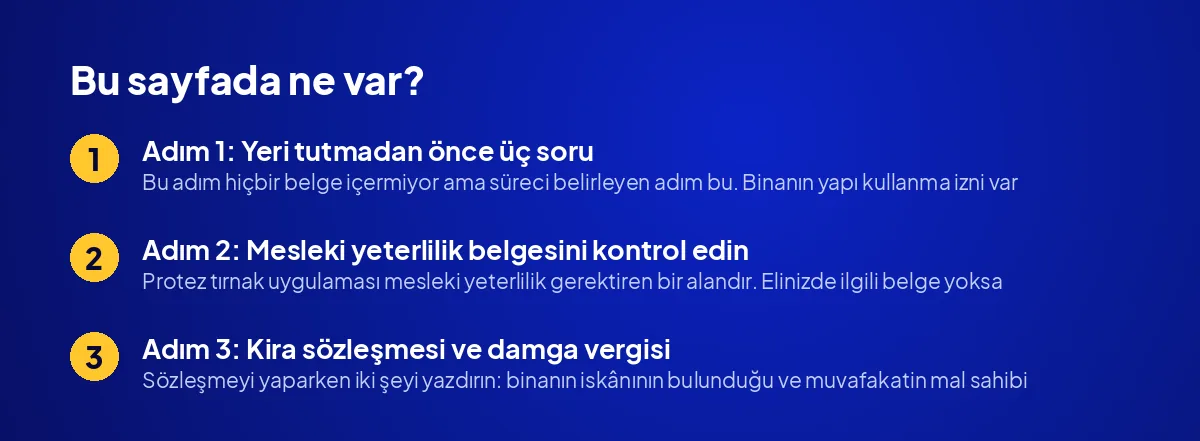 Protez Tırnak Salonu Açmak İçin Gerekli Belgeler: Adım Adım