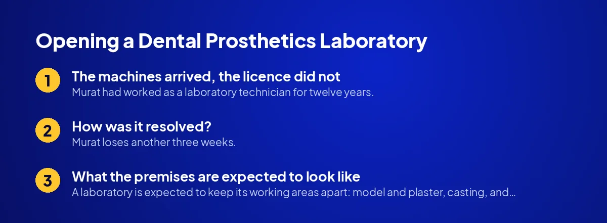 Opening a Dental Prosthetics Laboratory: An Owner on the Licence Process