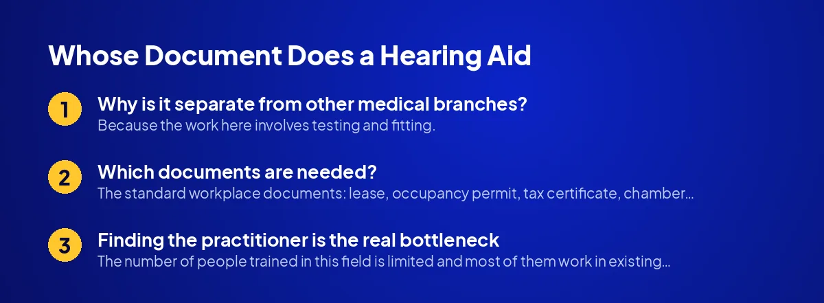 Whose Document Does a Hearing Aid Centre Need?