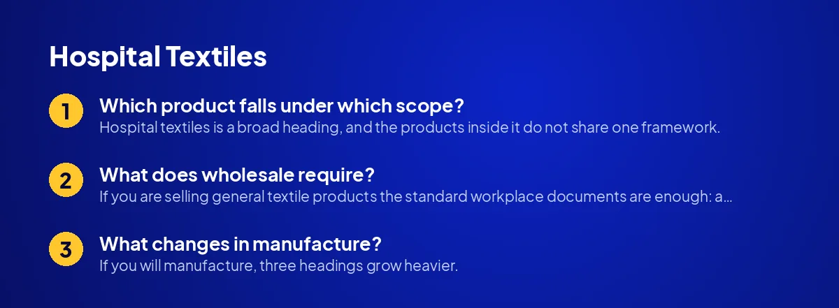 Hospital Textiles: Manufacture or Wholesale?