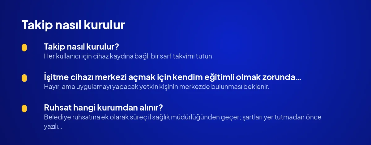 Takip nasıl kurulur?