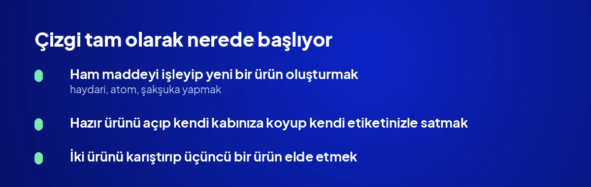 Çizgi tam olarak nerede başlıyor