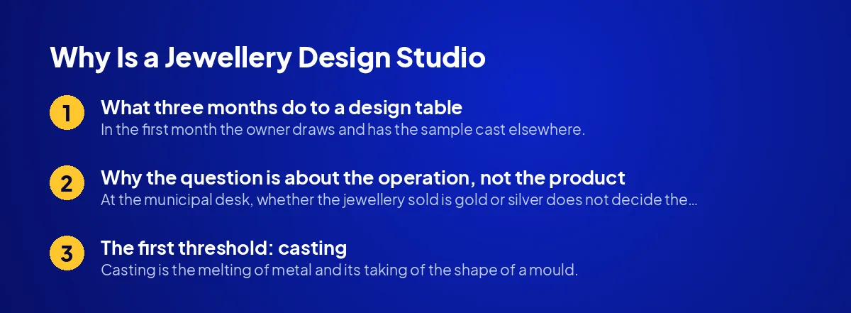 Why Is a Jewellery Design Studio Assessed Separately?