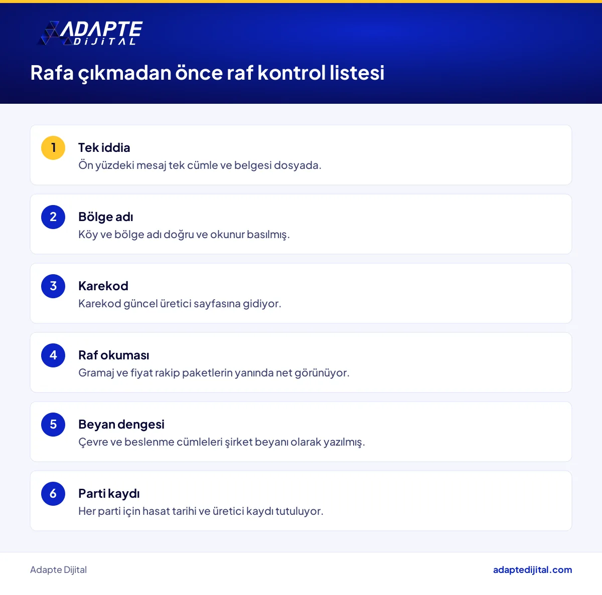 Kadın üretici hikâyesiyle rafa çıkacak bakliyat paketi için raf kontrol listesi