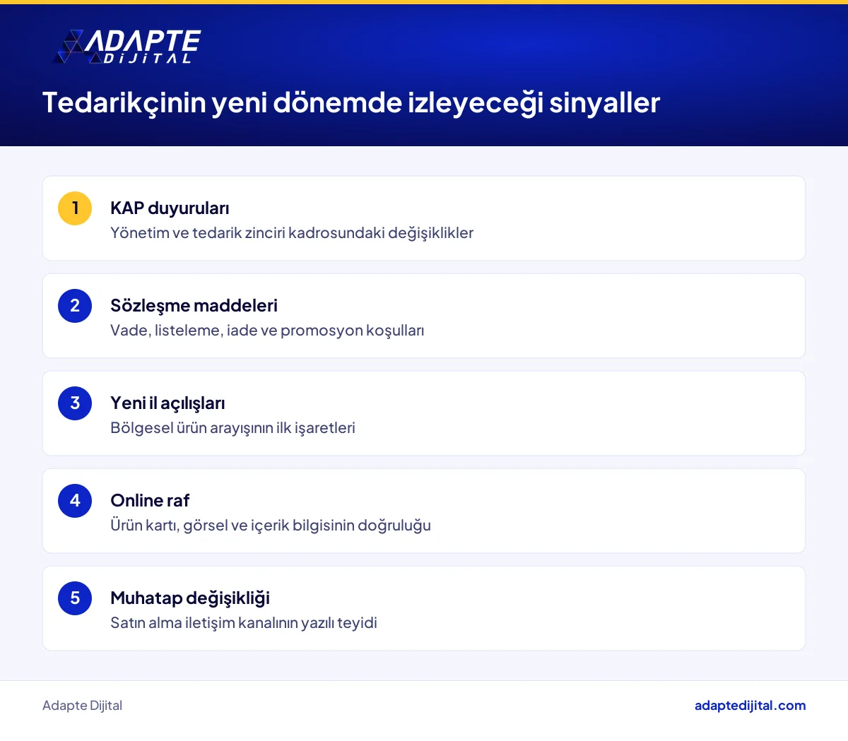 CarrefourSA'daki yeni dönemde zincire ürün veren tedarikçinin izlemesi gereken sinyaller listesi