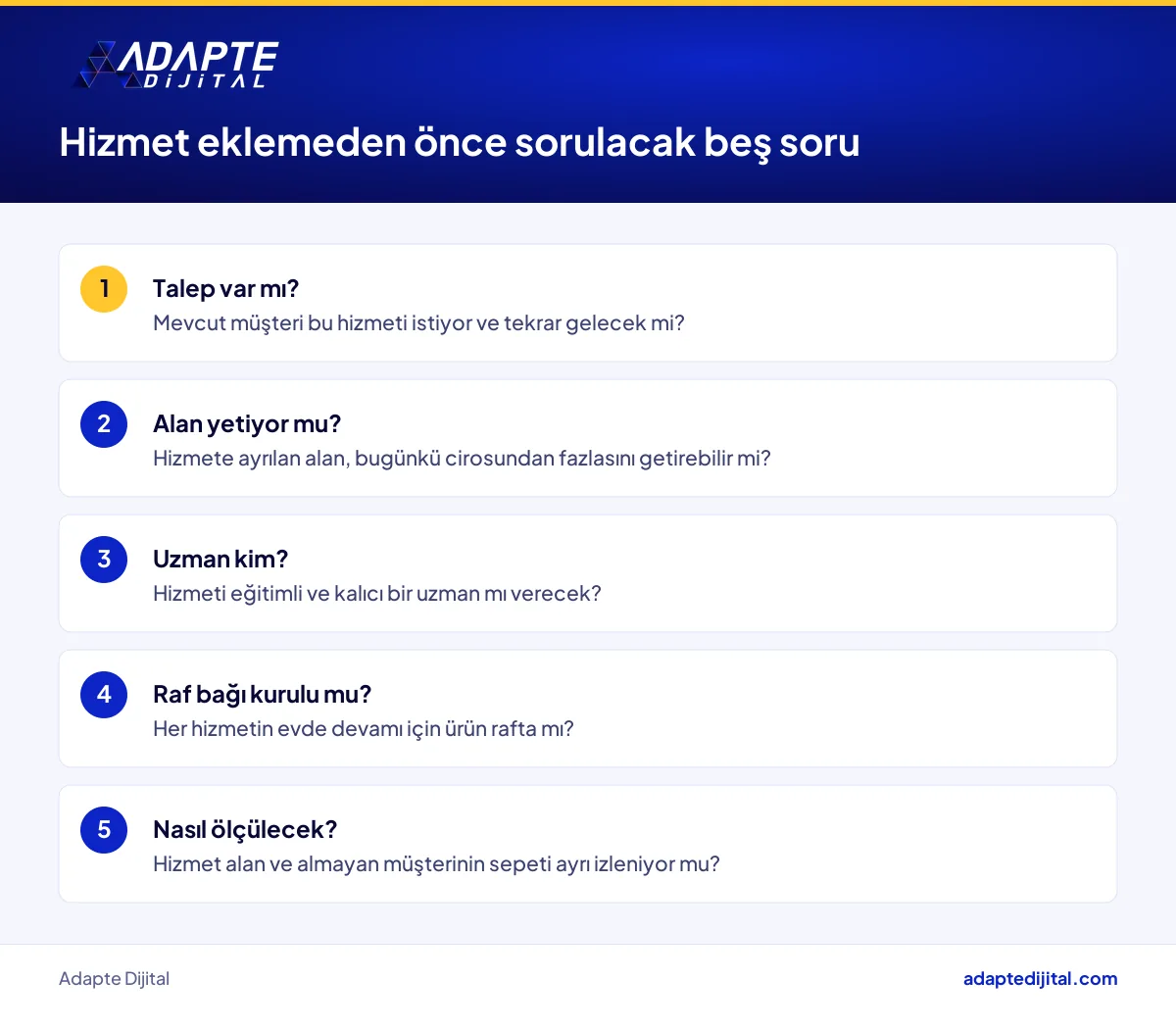 Kozmetik mağazasına bakım hizmeti eklemeden önce sorulacak beş karar sorusu