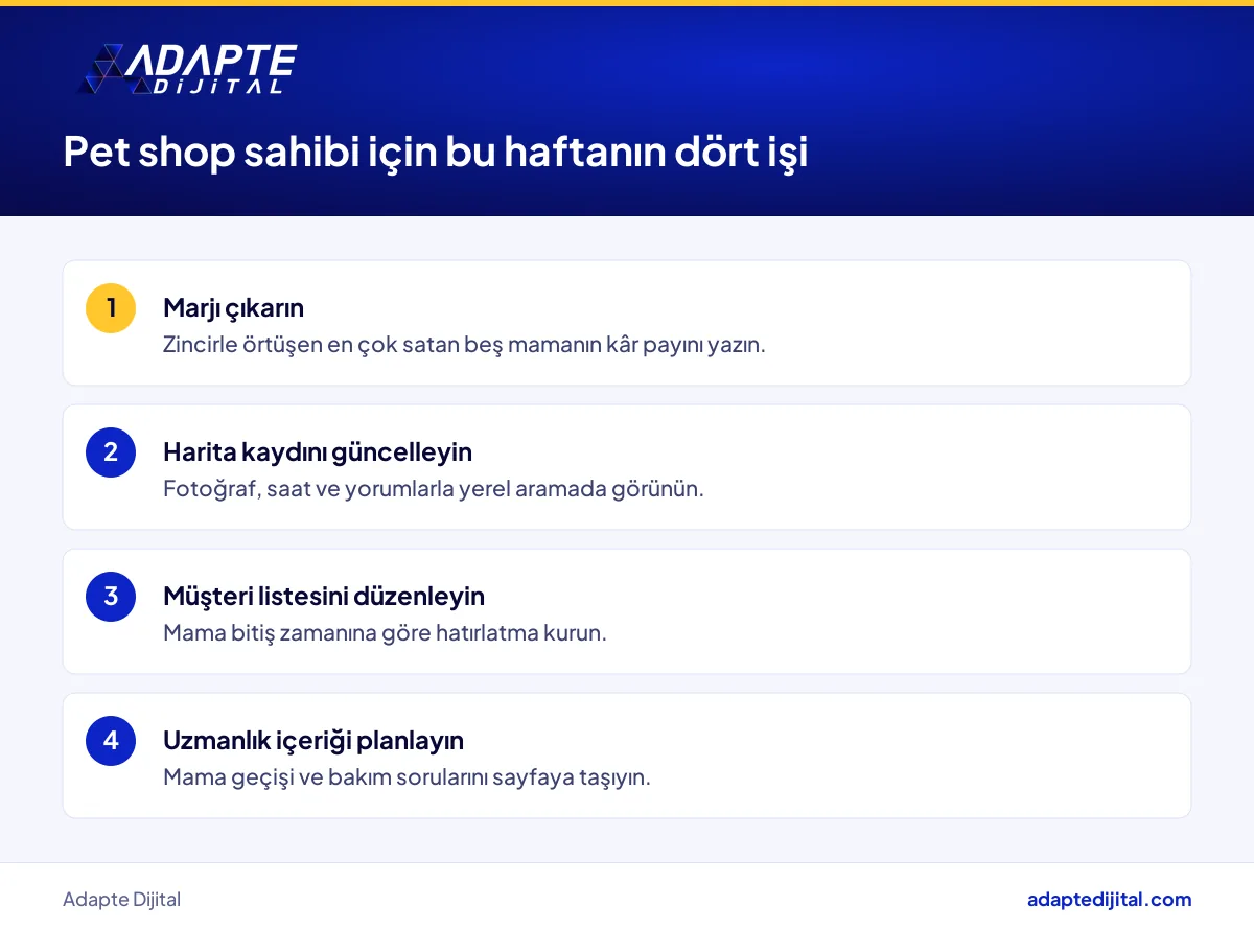 Pet shop sahibinin A101 Pati sonrası bu hafta yapacağı dört adımın listesi