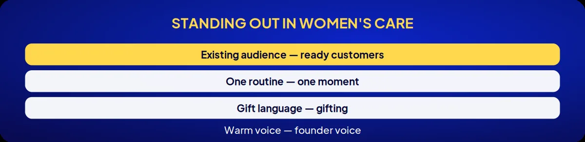 Industry brand consulting: standing out in women's care