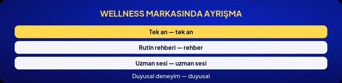 Sektörel marka danışmanlığı: wellness markasında ayrışma