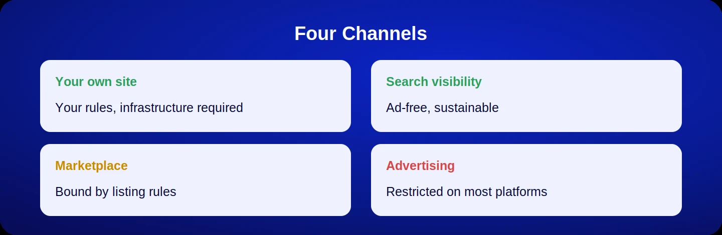 Four sales channels under restrictions