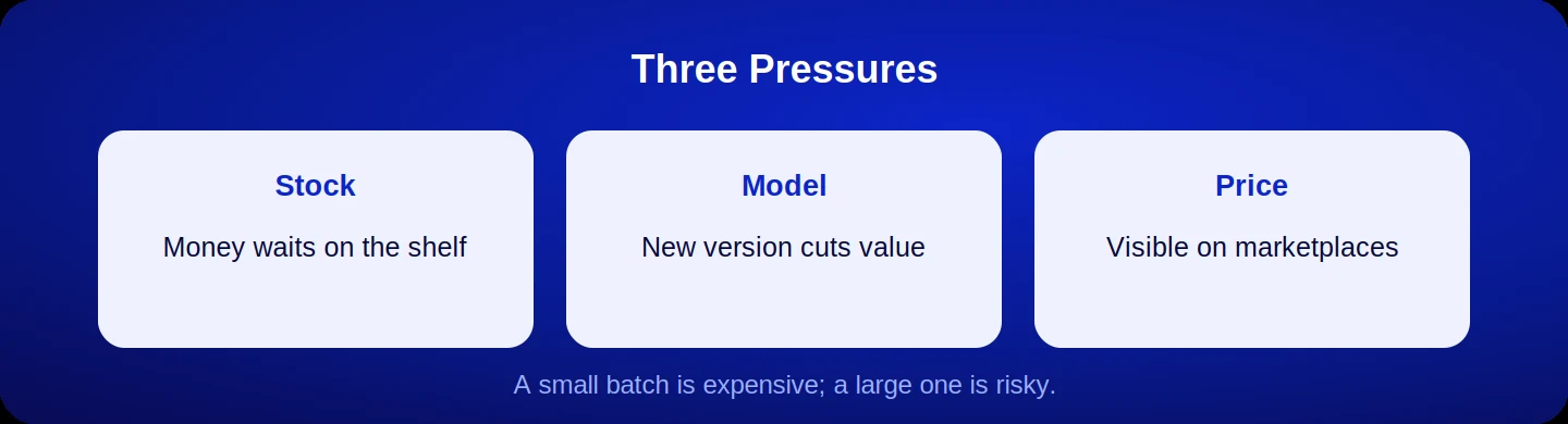 Three pressures in electronics