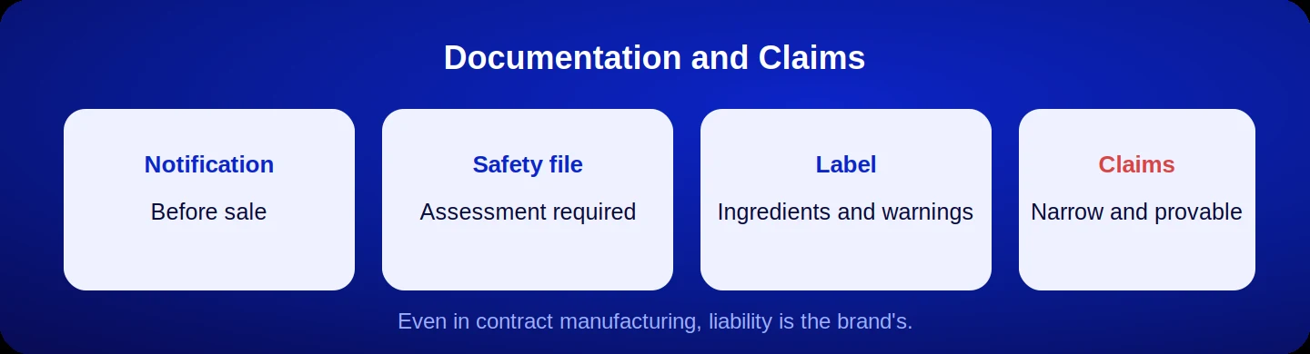 Documentation and claim regime in hair care